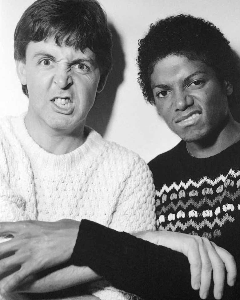 Paul McCartney y Michael Jackson