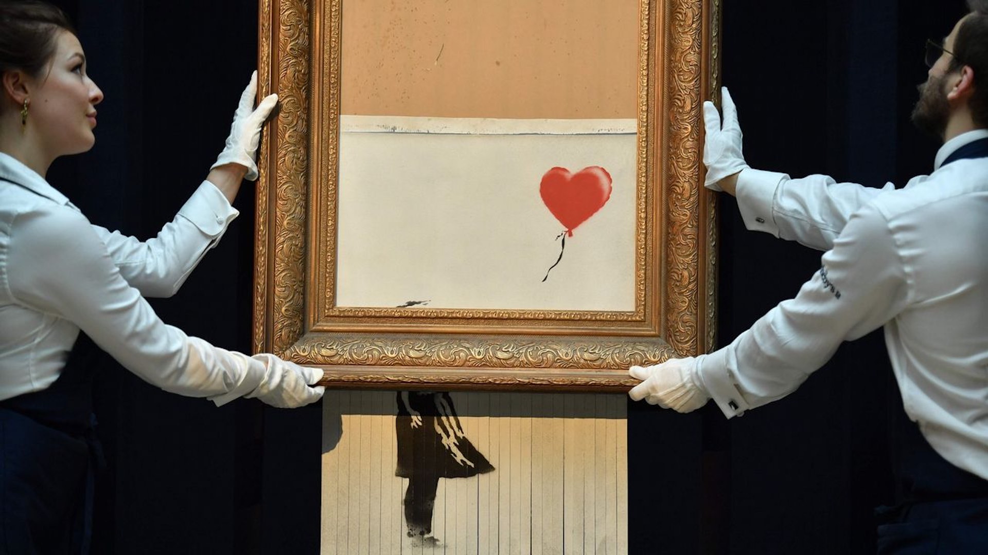 Banksy triturado se vende por cifra récord