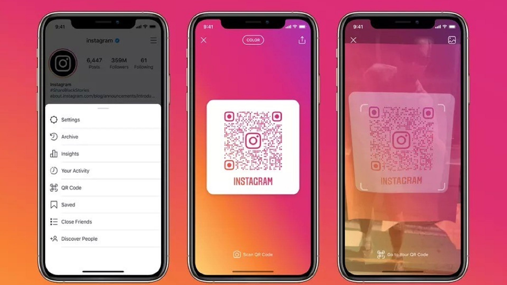 Instagram añade códigos QR para encontrar perfiles