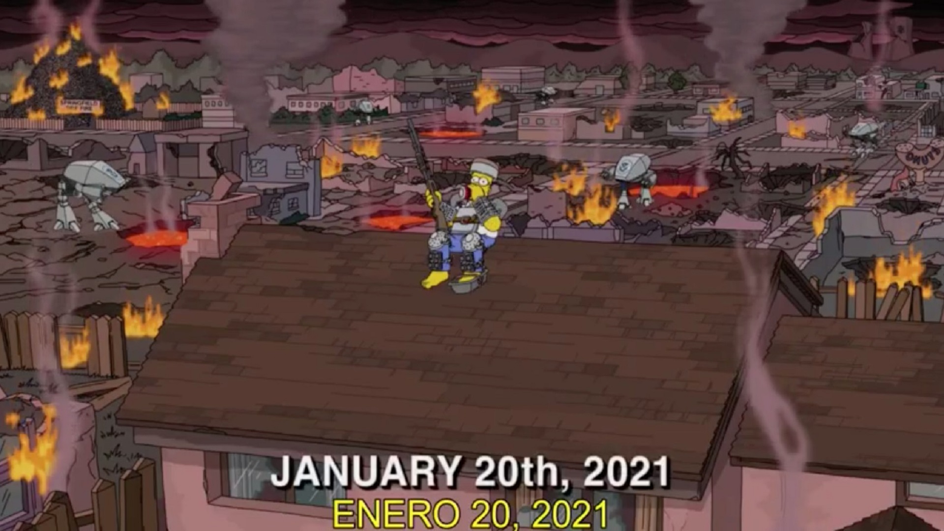 Las predicciones de los Simpson para enero de 2021