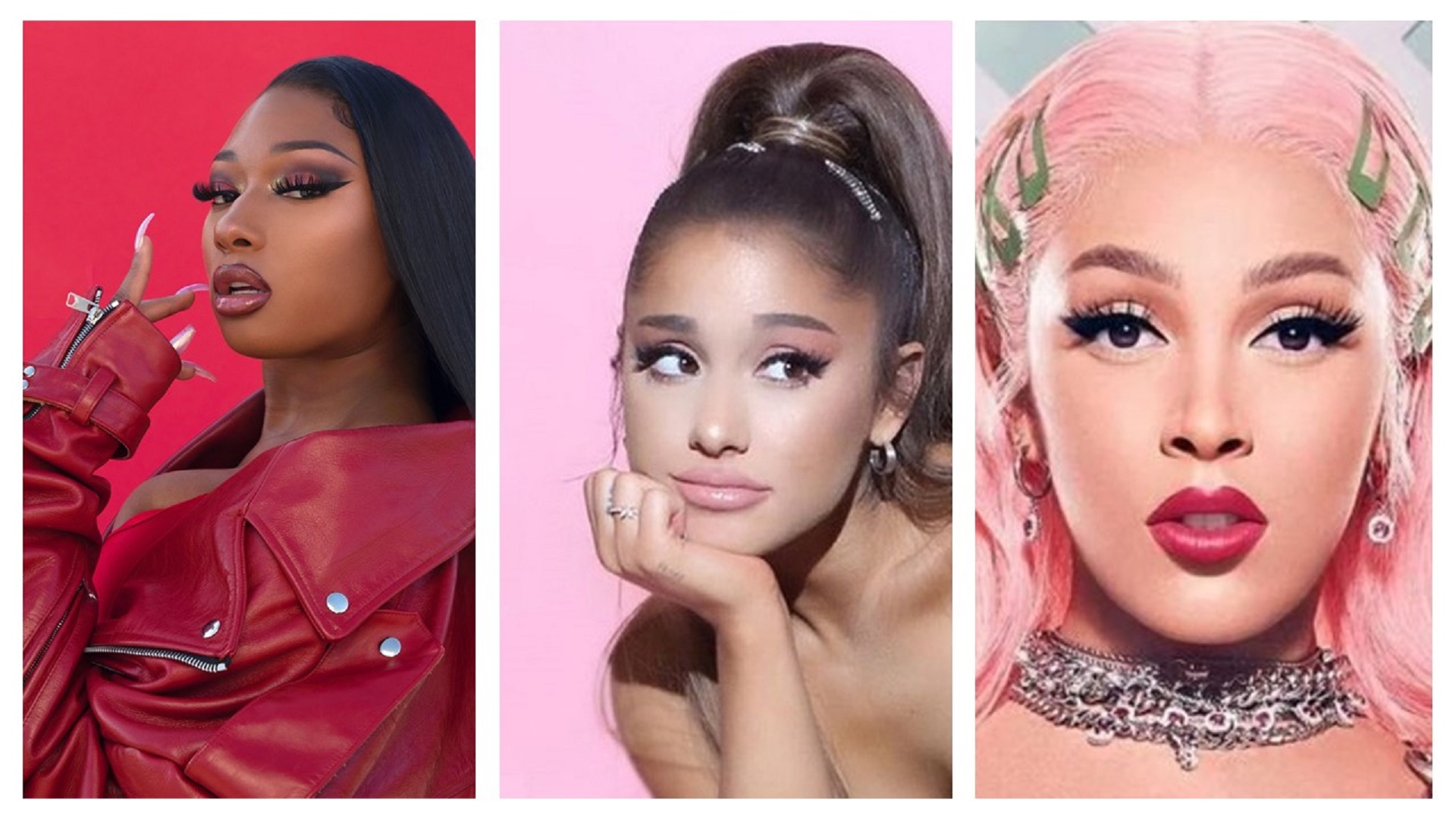 Ariana Grande anuncia colaboración con Doja Cat  y Megan Thee Stallion