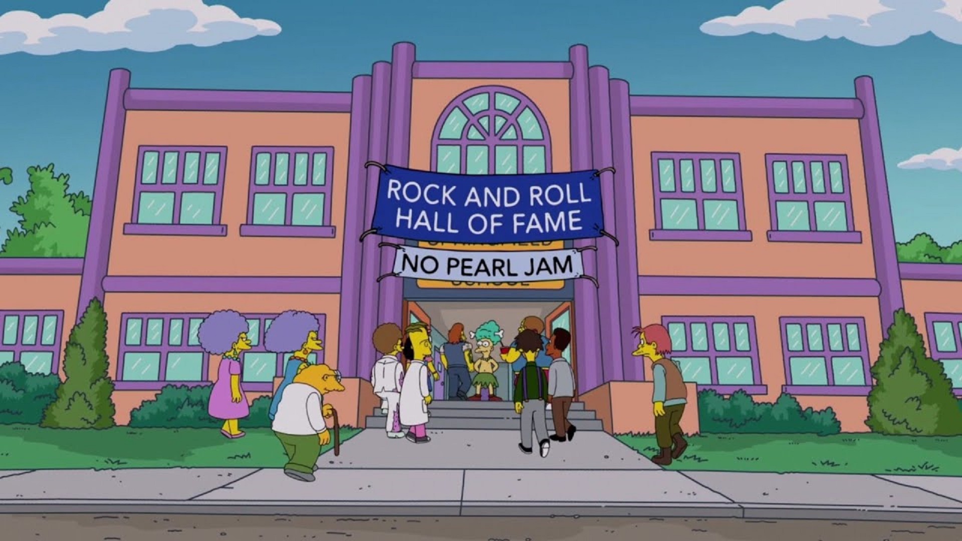"Los Simpson" se burlan de Pearl Jam en su nueva temporada